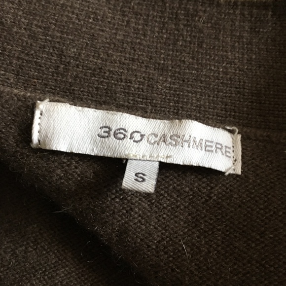 360 CASHMERE 100% Cashmere Oversized Color Block Cardigan Pockets S - Picture 2 of 4